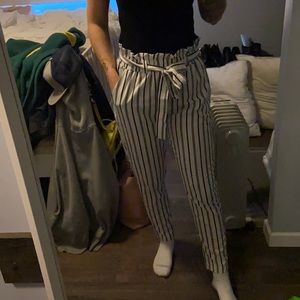 Striped dress pants
